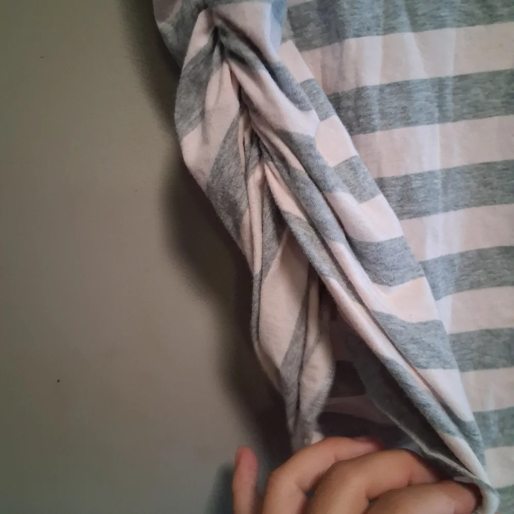 Michael Kors Pink and Gray Striped Tee